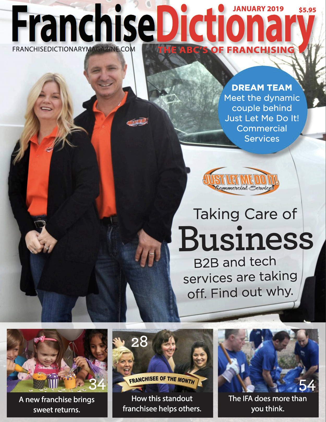 Just Let Me Do It Founders featured in Franchise Dictionary Magazine